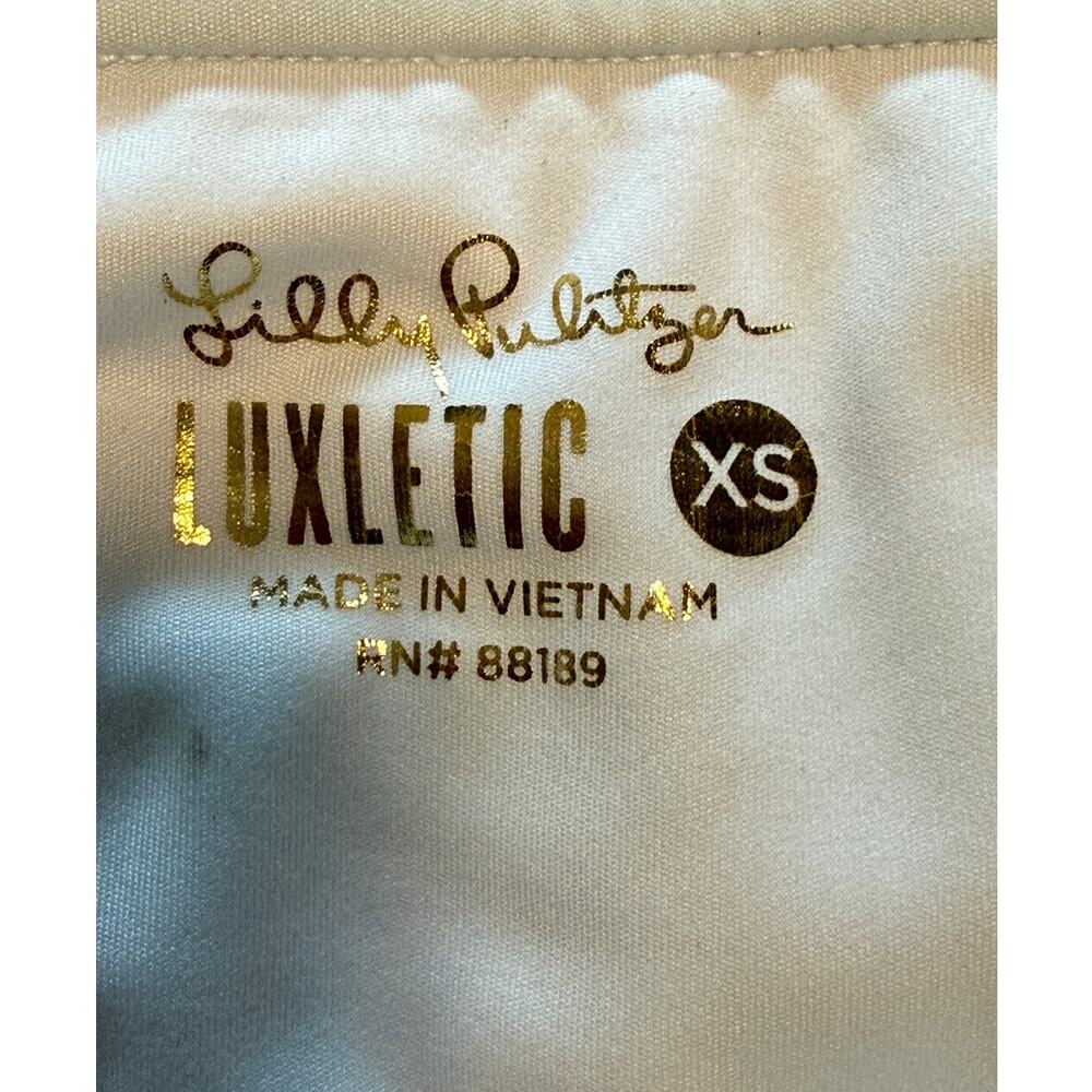 Lilly Pulitzer Luxletic Bacio Skort Spearmint Blossom Views XS - Picture 5 of 11